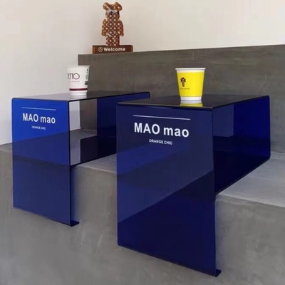 陳列店櫥窗高透明亞克力L型展示架中島道具吧臺盒子臺 裝飾柜定制